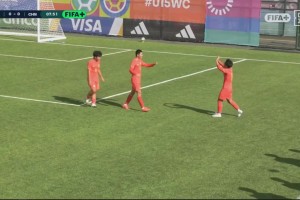 U15世界杯-中国5-2沙特取第2胜 钟俊辉3射1传王子霈、郭润东破门